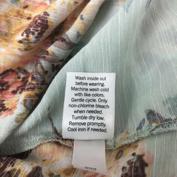 Lauren Conrad Blouse Womens 2XL Cottage Core Ruffle Button Front Long Sleeve Top - Picture 10 of 11